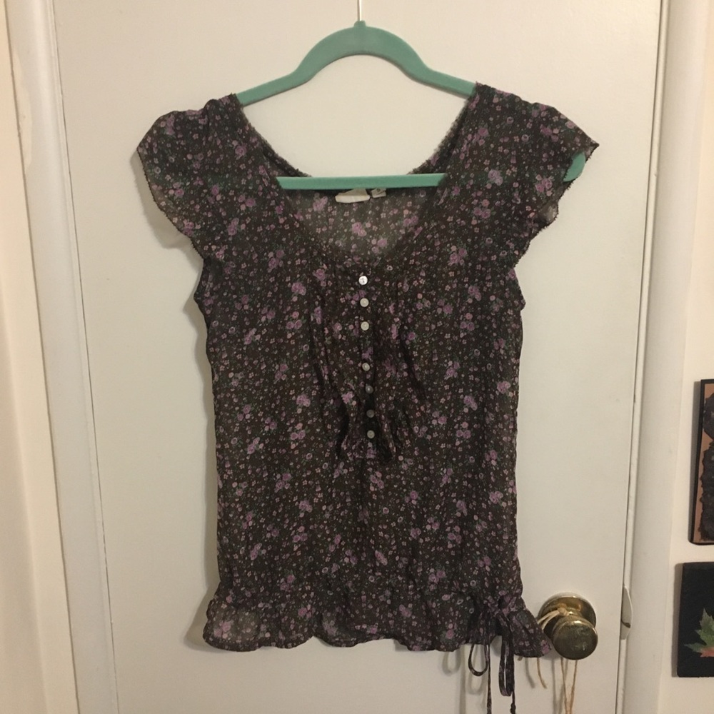 Bohemian floral blouse